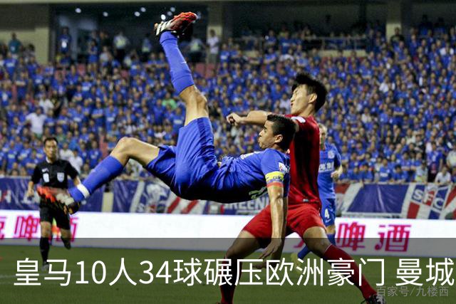 皇马10人34球碾压欧洲豪门 曼城19人输出惨淡仅0.47